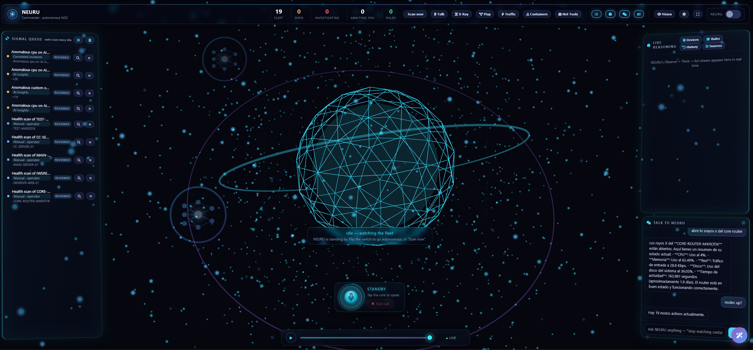 AI Command Center screenshot