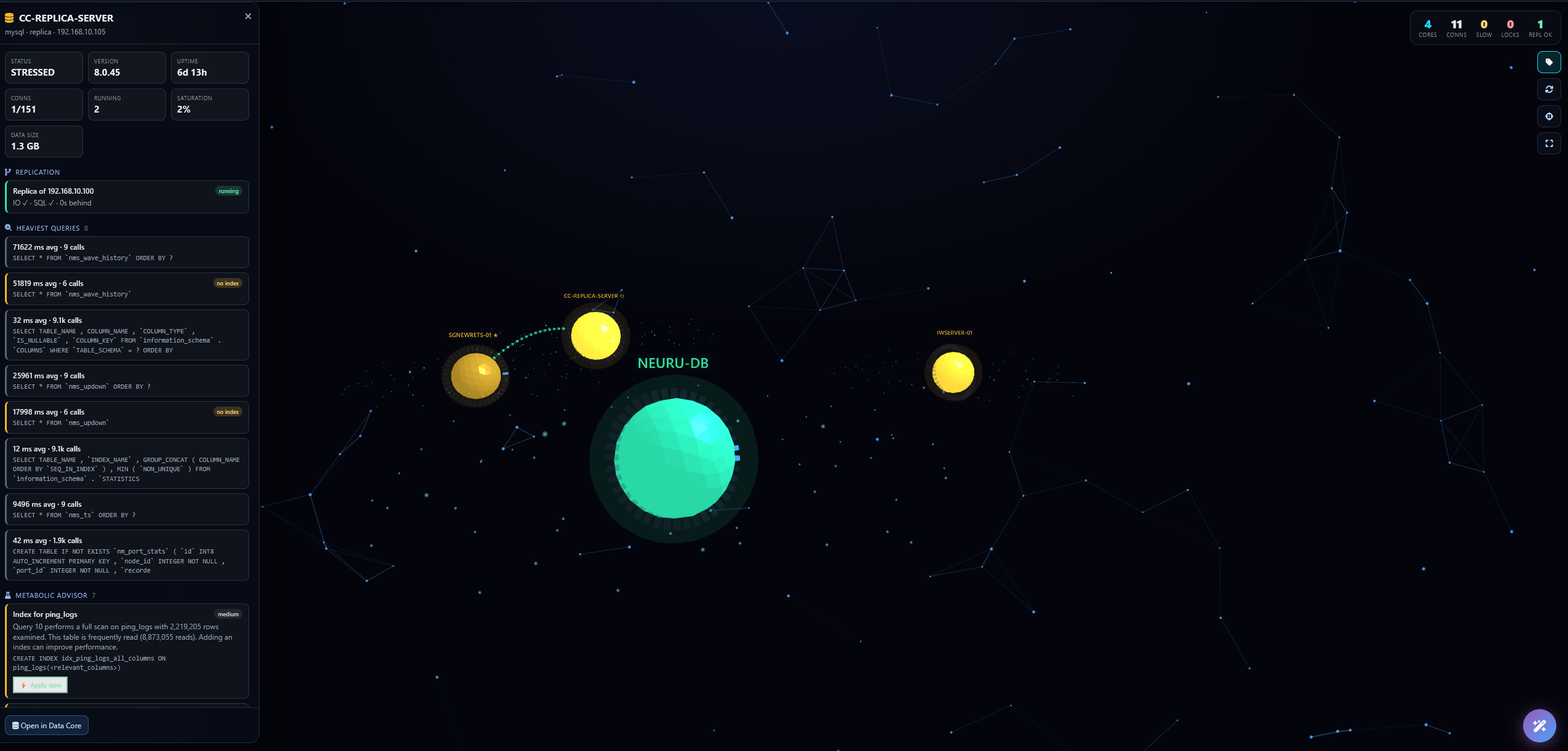 DB Observatory screenshot