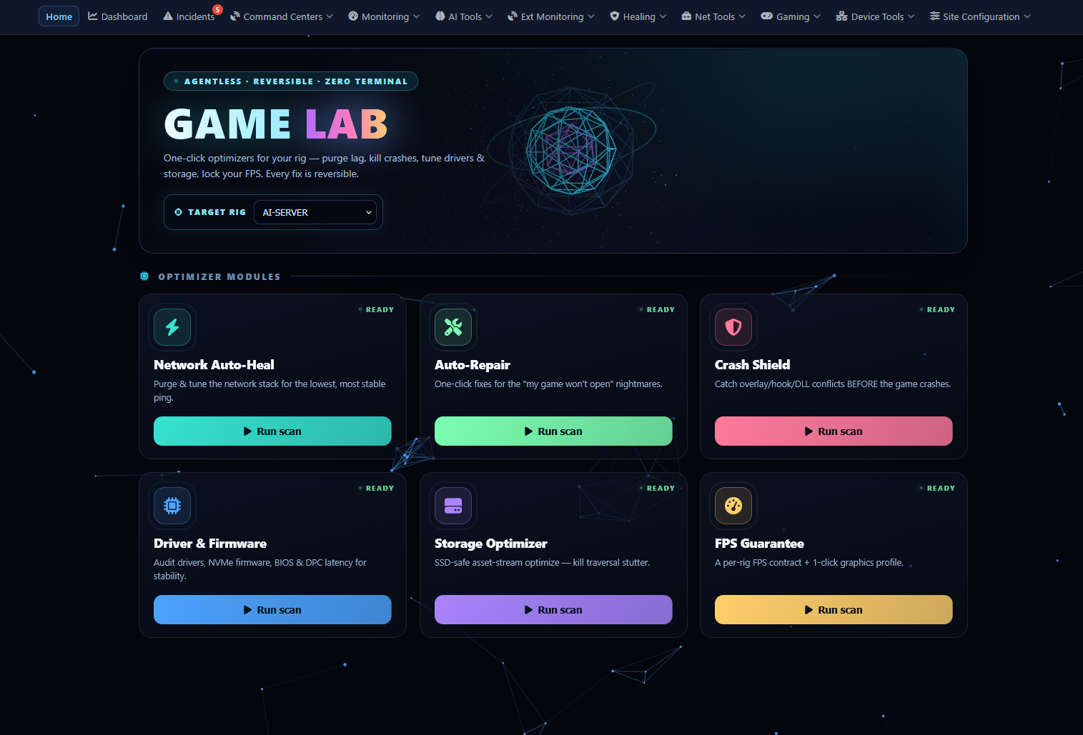 Game Lab screenshot
