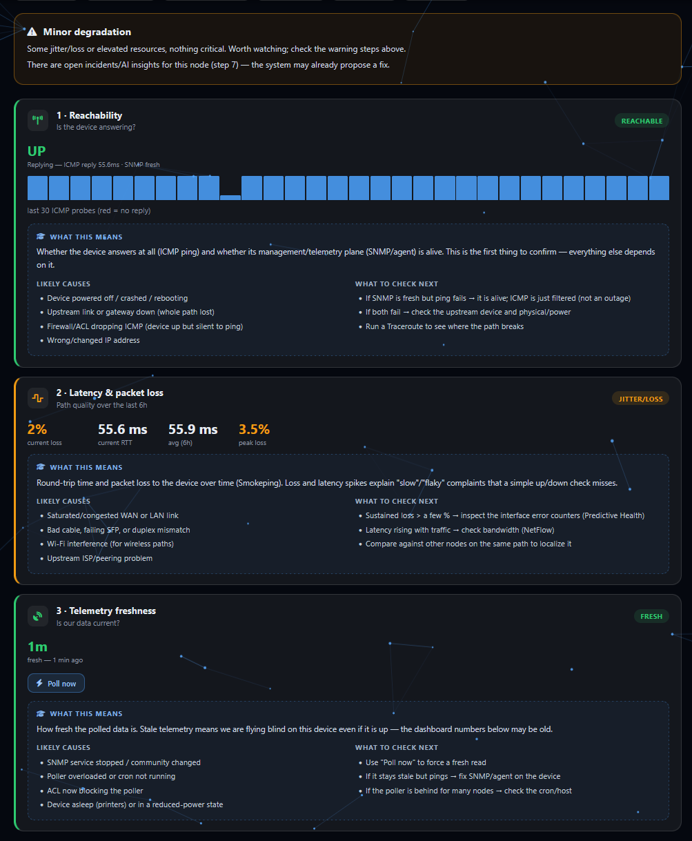Troubleshoot Wizard screenshot